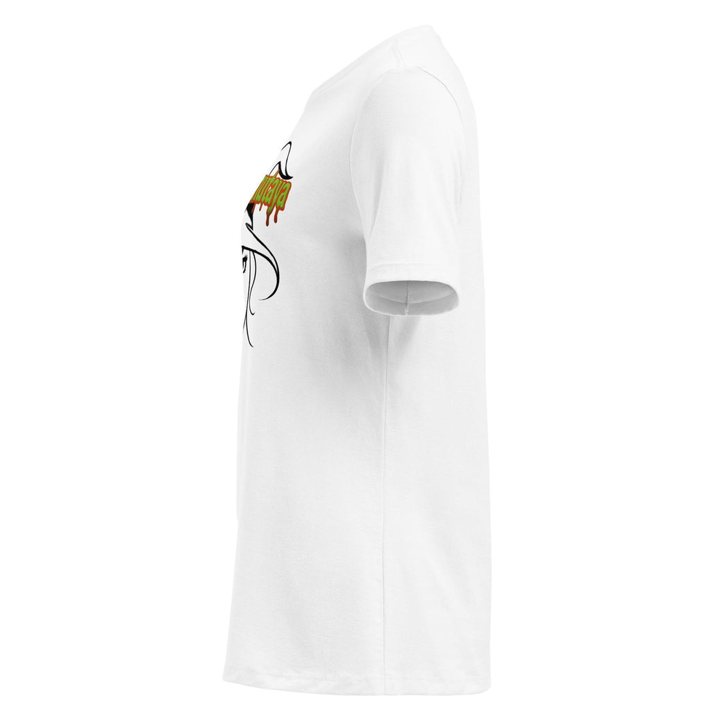 Witchy Woman T-Shirt: Gothic Halloween Tee with Red Lips