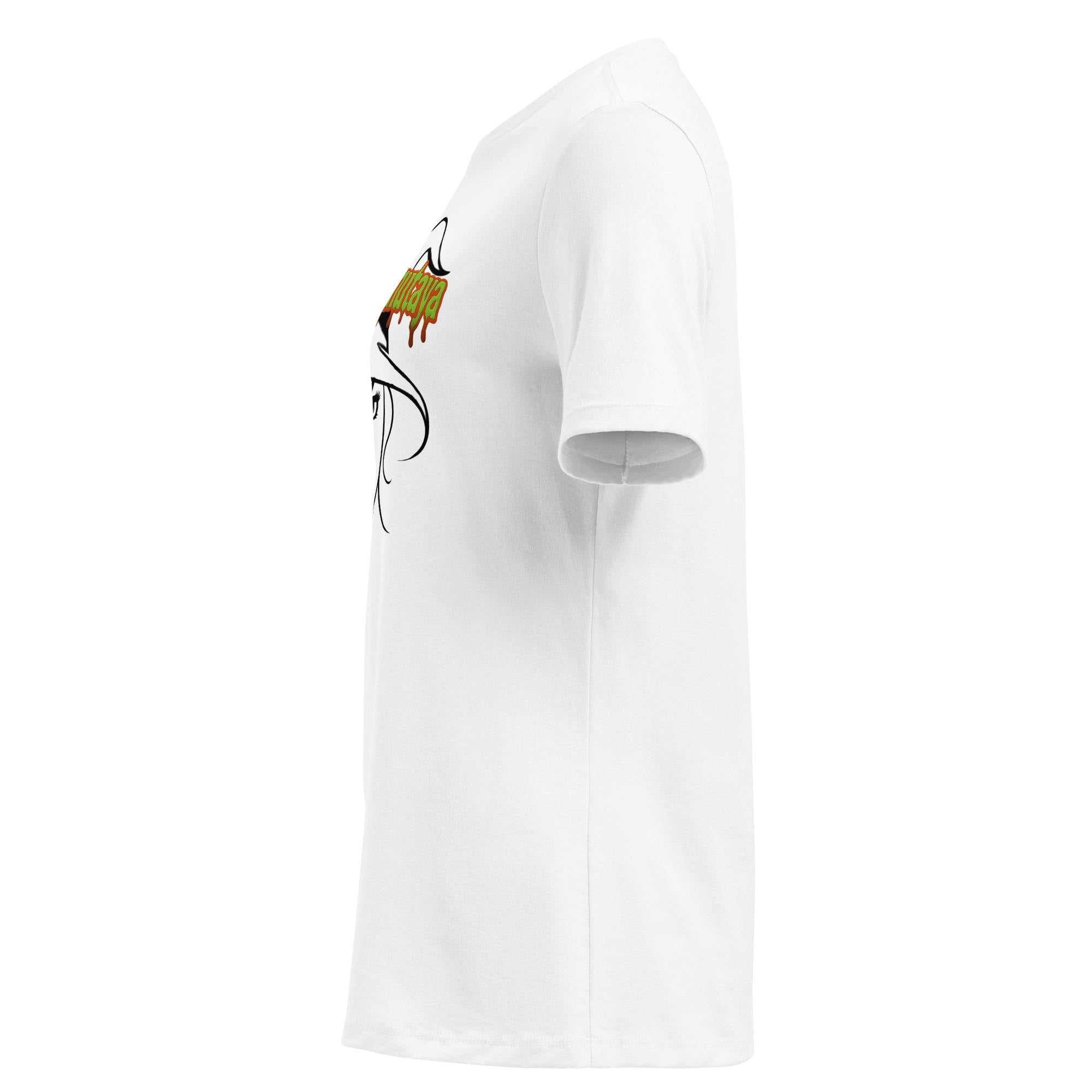 Witchy Woman T-Shirt: Gothic Halloween Tee with Red Lips